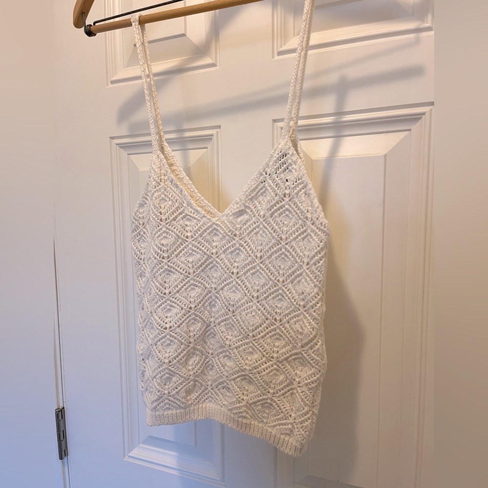 forever 21 knit top | size S | color white